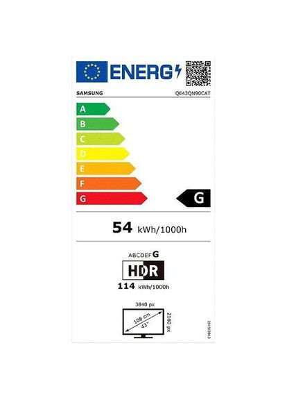Телевізор QE43QN90CAUXUA Samsung (317292496)