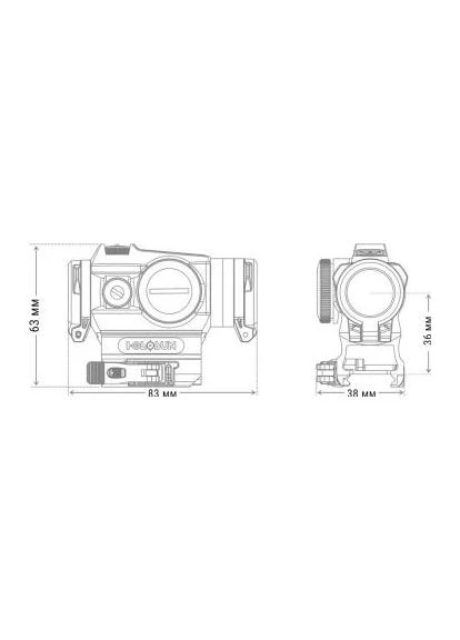 Коллиматорный прицел HE515GT-GR (747017) HOLOSUN (391607933)