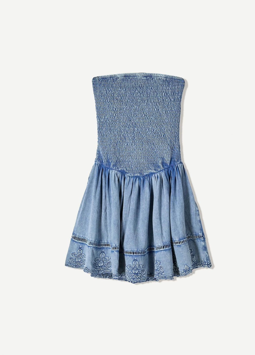 Синя повсякденний сукня Bershka з квітковим принтом