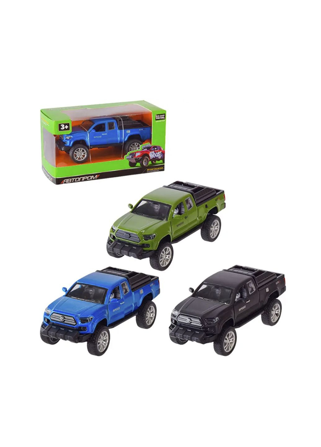 Машинка металева Автопром колір різнокольоровий CB-00236758 АВТОПРОМ (314887651)