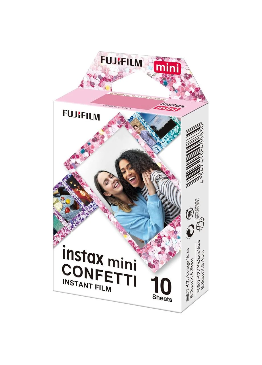 Фотобумага Instax Mini Confetti 8,6х5,4 см Разноцветный 10 шт Fujifilm (356504986)