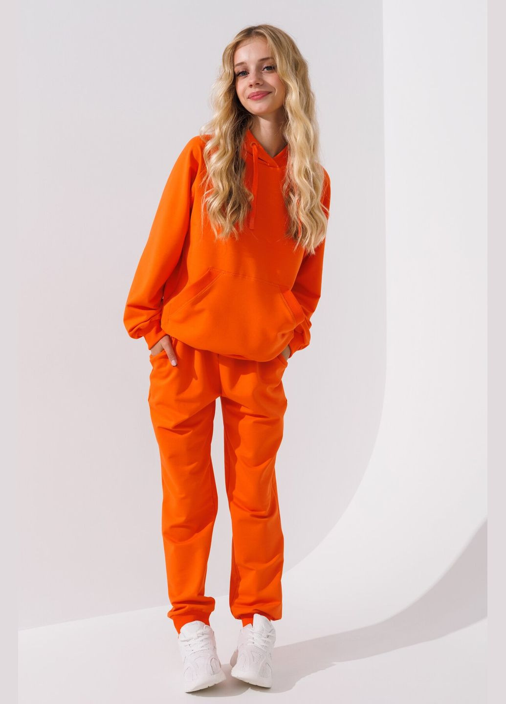 Костюм худи+штаны детский DM2401-1 152 см Оранжевый (2000990558268D) shop (2000990558268) Dinomin (361498706)