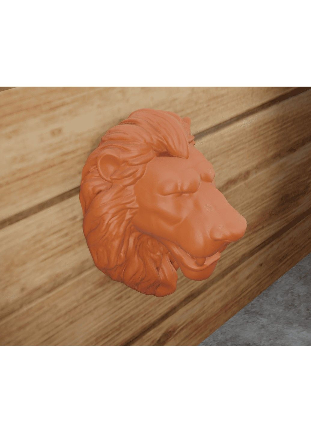 Декоративне панно «Голова лева» з кріпленням на стіну ЗаСвіт (369719094)