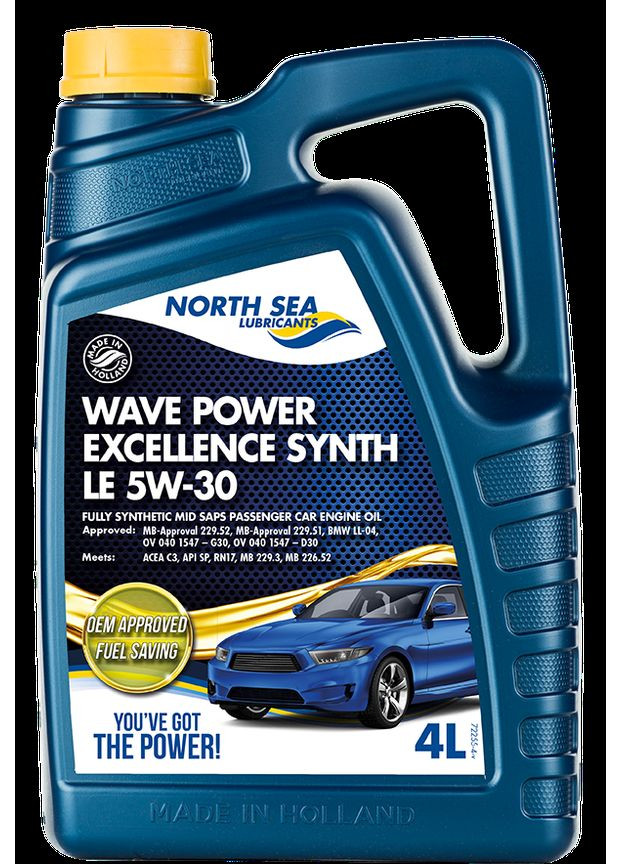 Синтетическое моторное масло WAVE POWER EXCELLENCE SYNTH LE 5W-30 4Л No Brand (341720850)
