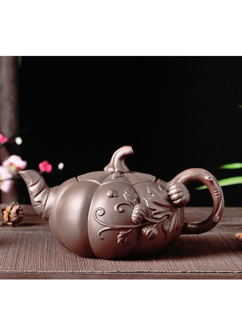Чайник исин "Тыква" коричневый 800мл. 630г 9200285 Tea Star (285119974)