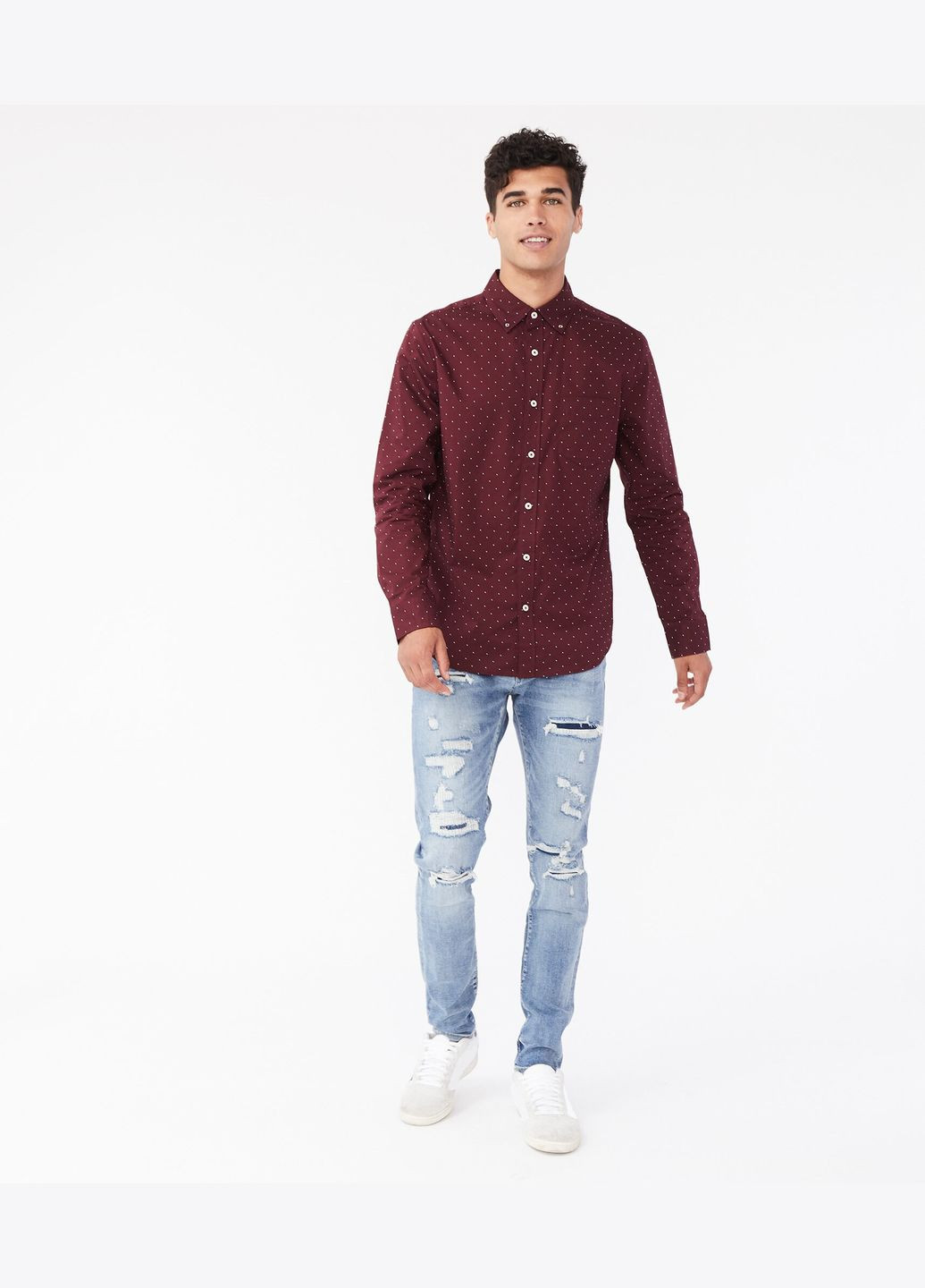 Бордовая рубашка Aeropostale