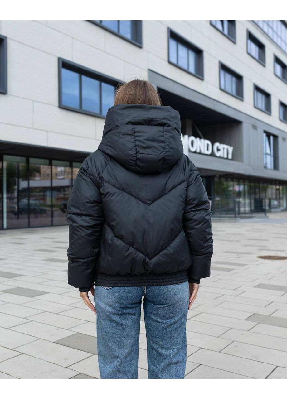 Черный зимний Пуховик Geran