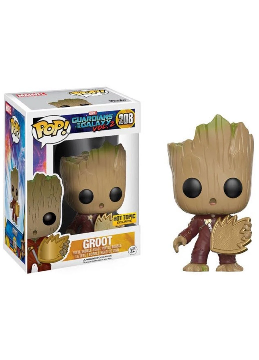 Фигурка Pop Грут Groot Стражи Галактики Guardians of the Galaxy 10 см Moveis GG G 208 Funko (373966658)