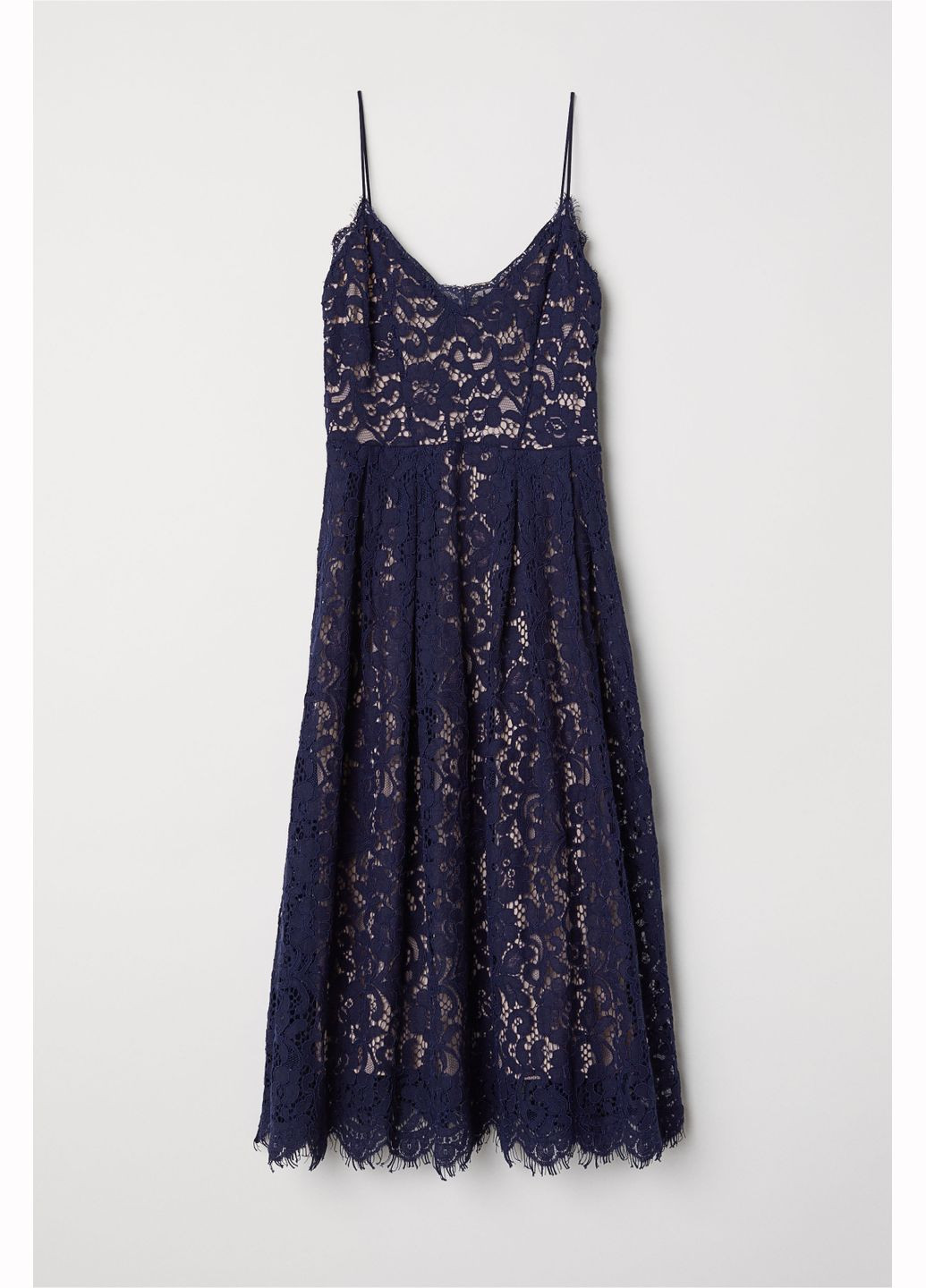 Темно-синее вечернее платье,темно-синий-бежевый, H&M