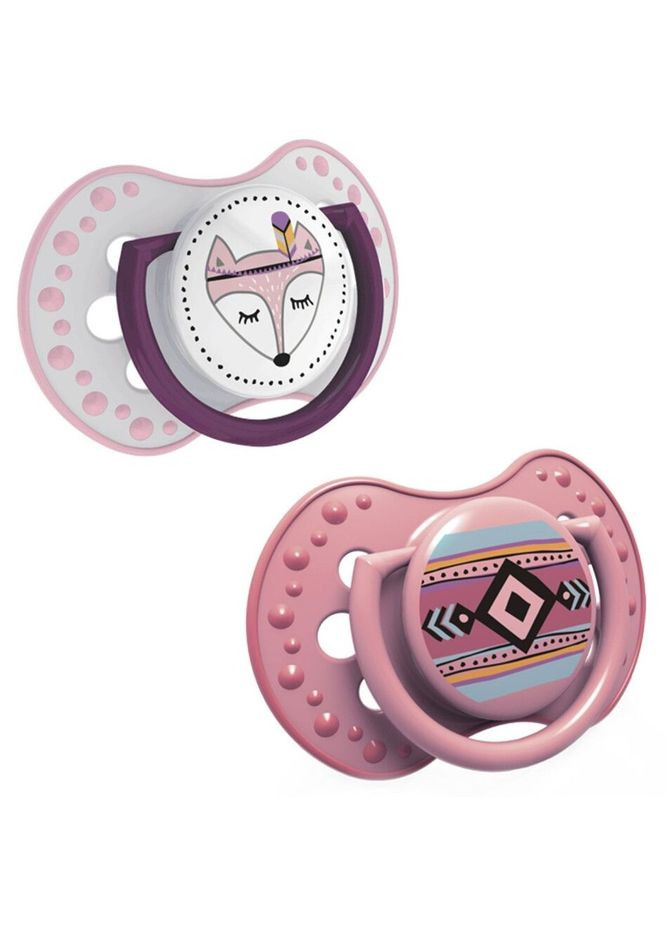 Пустушка силіконова Indian Summer, симетрична, 6-18 міс., 2 шт. () Lovi 22/857girl (328394497)