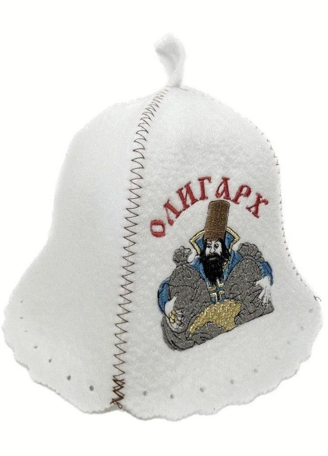 Шапка для лазні та сауни з поліестеру Олігарх (мужик) No Brand (371276086)