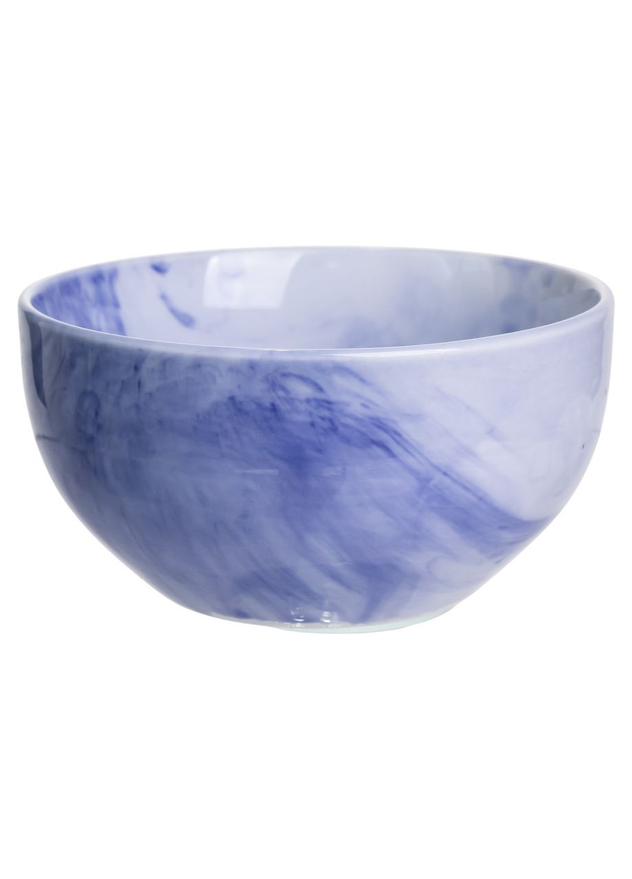 Столовий набір посуду 24 предмети на 6 осіб Marble Clara порцеляновий Синій MD-24-3B Yiwu (370973845)