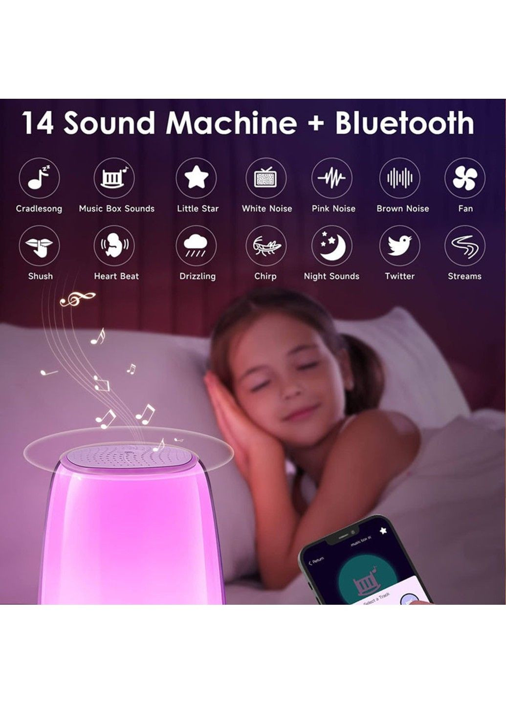 Уценка Ночник Kids Dream H03 with Bluetooth and APP 3000 mAh Epik (291879561)