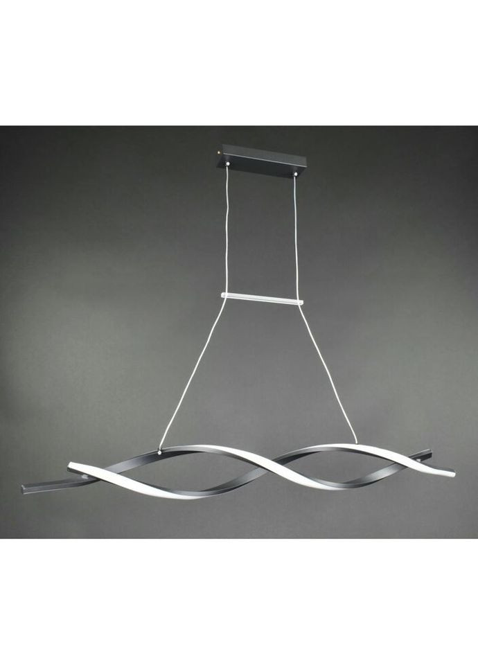 Люстра светодиодная подвесная LED светильник для квартиры на потолок лэд 27330 Черный 25-100х14х120 см. Sunnysky (324395911)