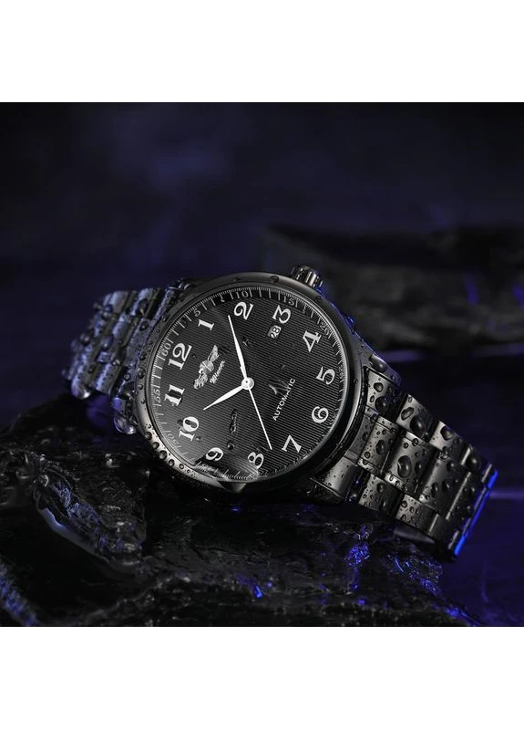 Чоловічий механічний годинник Handsome Black Winner (376792662)