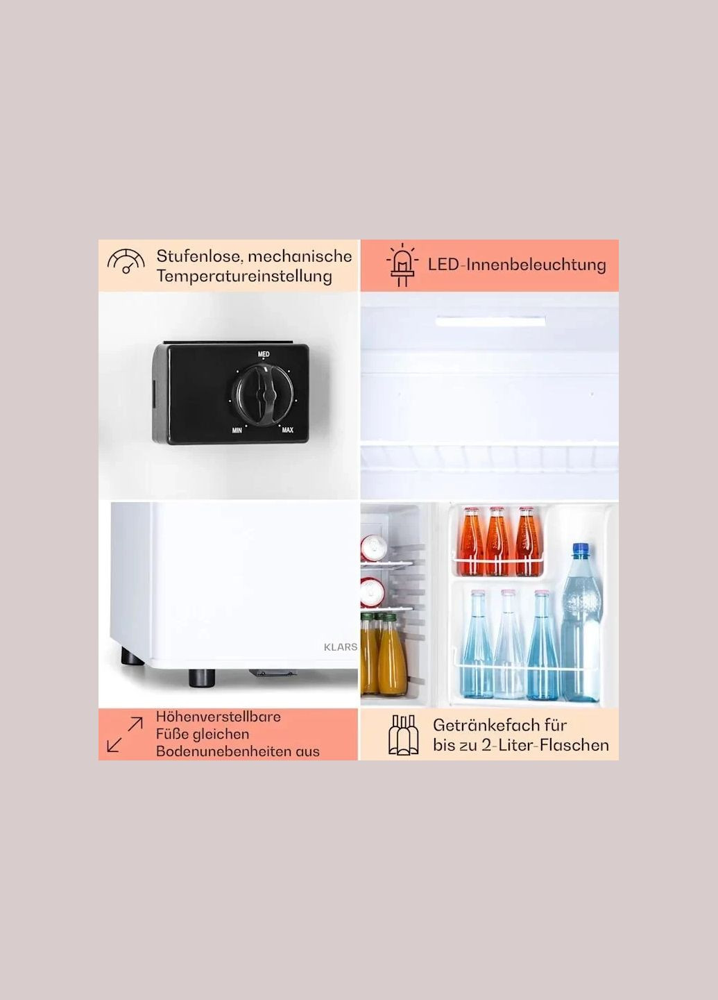 Холодильник міні Happy Hour 45 Білий (10045050) Klarstein (338194790)