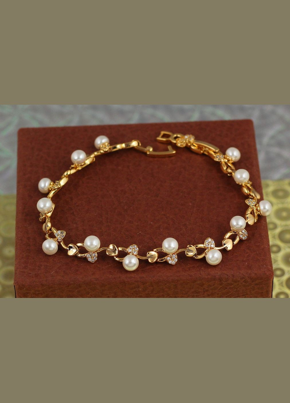 Браслет Лоза з перлиною 19 см 8 мм Xuping Jewelry (316606421)