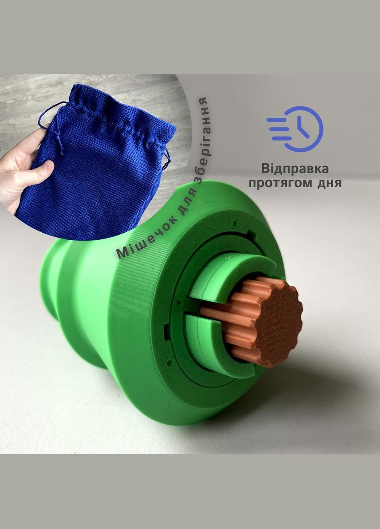 Головоломка Ялинка з лабіринтом і сховком, 3D-пазл з декором, подарунок на Різдво No Brand (366890044)