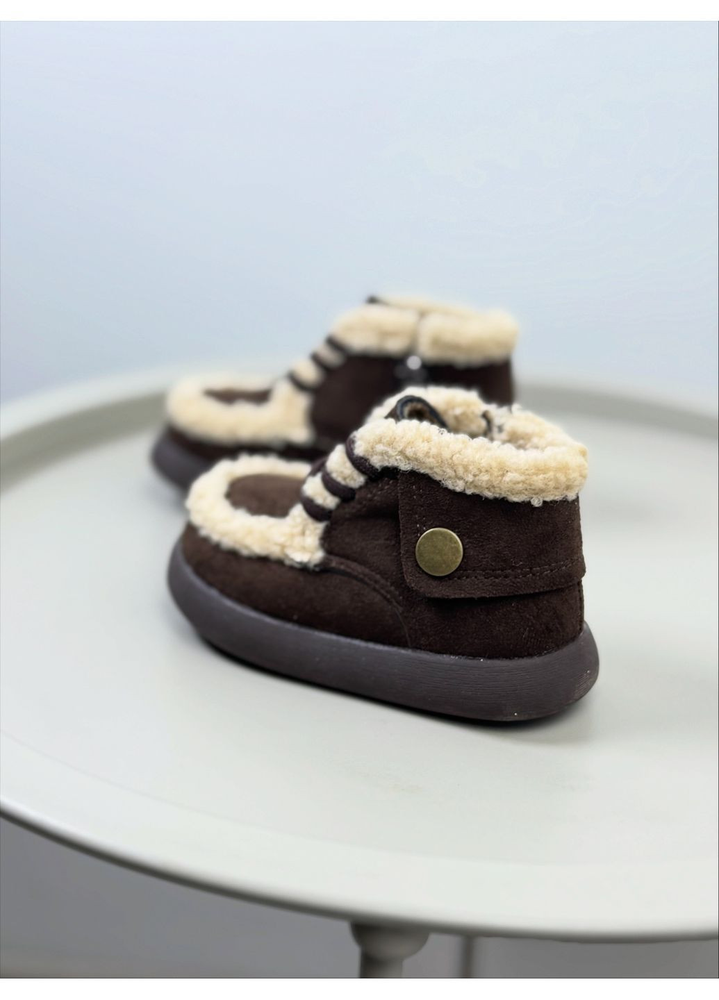 Черевики зимові дитячі коричневі 1673 No Brand (369930325)