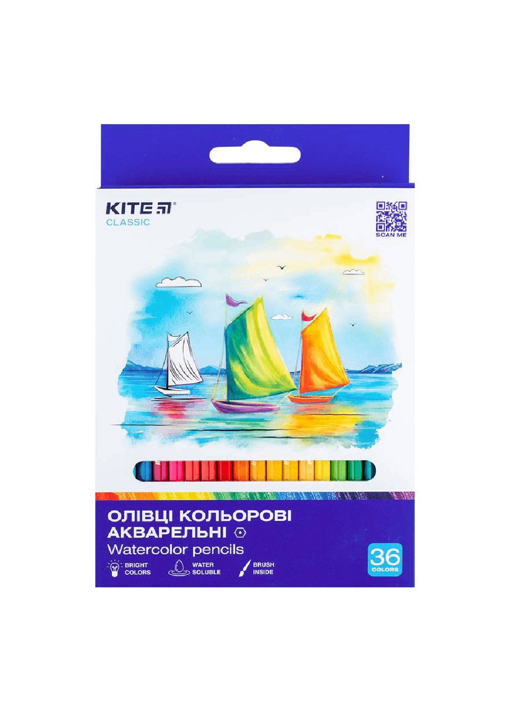 Карандаши цветные акварельные 36 шт. Classic 4063276185785 K-1052 67653 Kite (300150913)