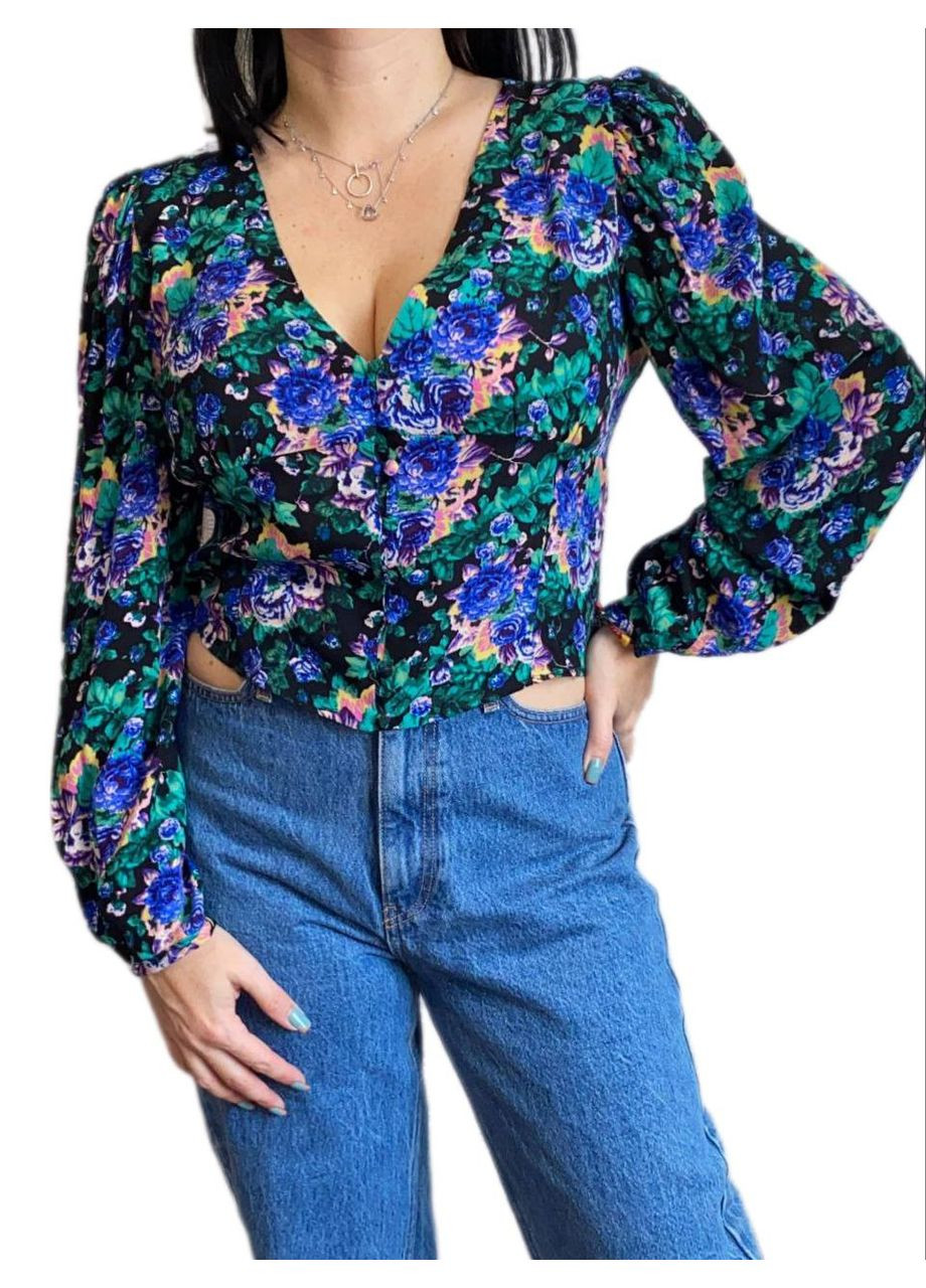 Комбинированная блузка Fashion Club