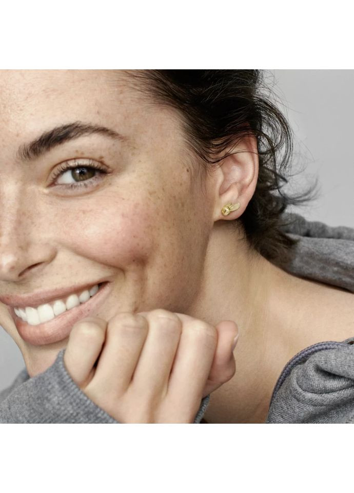 Сережки Пандора кульчики "Золотий сніч" 260025C00 Kabluchka (355345381)