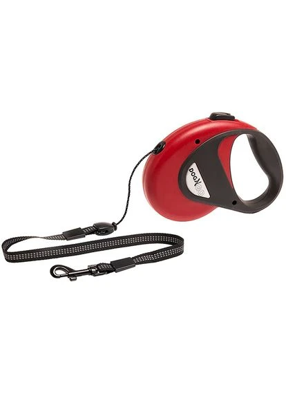 Повідець рулетка для собак Dogx2GO Cord S до 12 кг 8 м Червоний (5415245003108) Flamingo (322125401)
