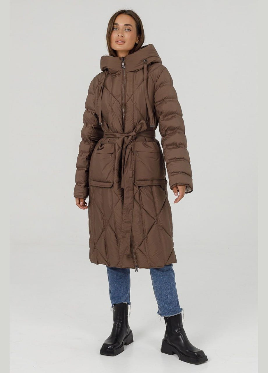 Коричневая зимняя пальто Lora