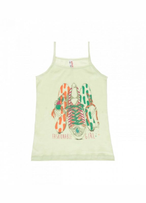 Майка з принтом для дівчаток на тонких бретелках Donella (313427435)
