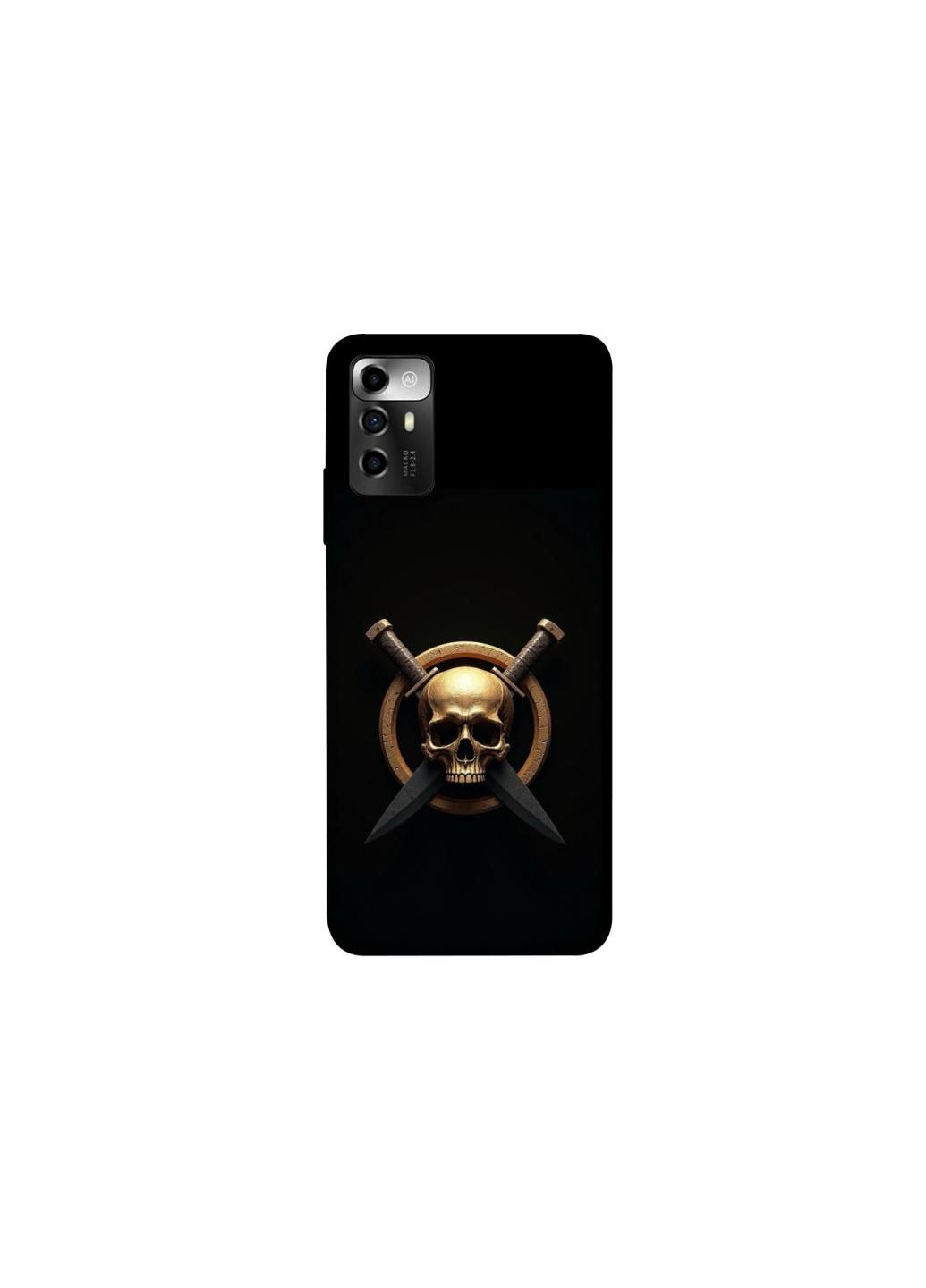 Чехол на ZTE Blade V40 Vita Golden Skull Frontalka (354181318)