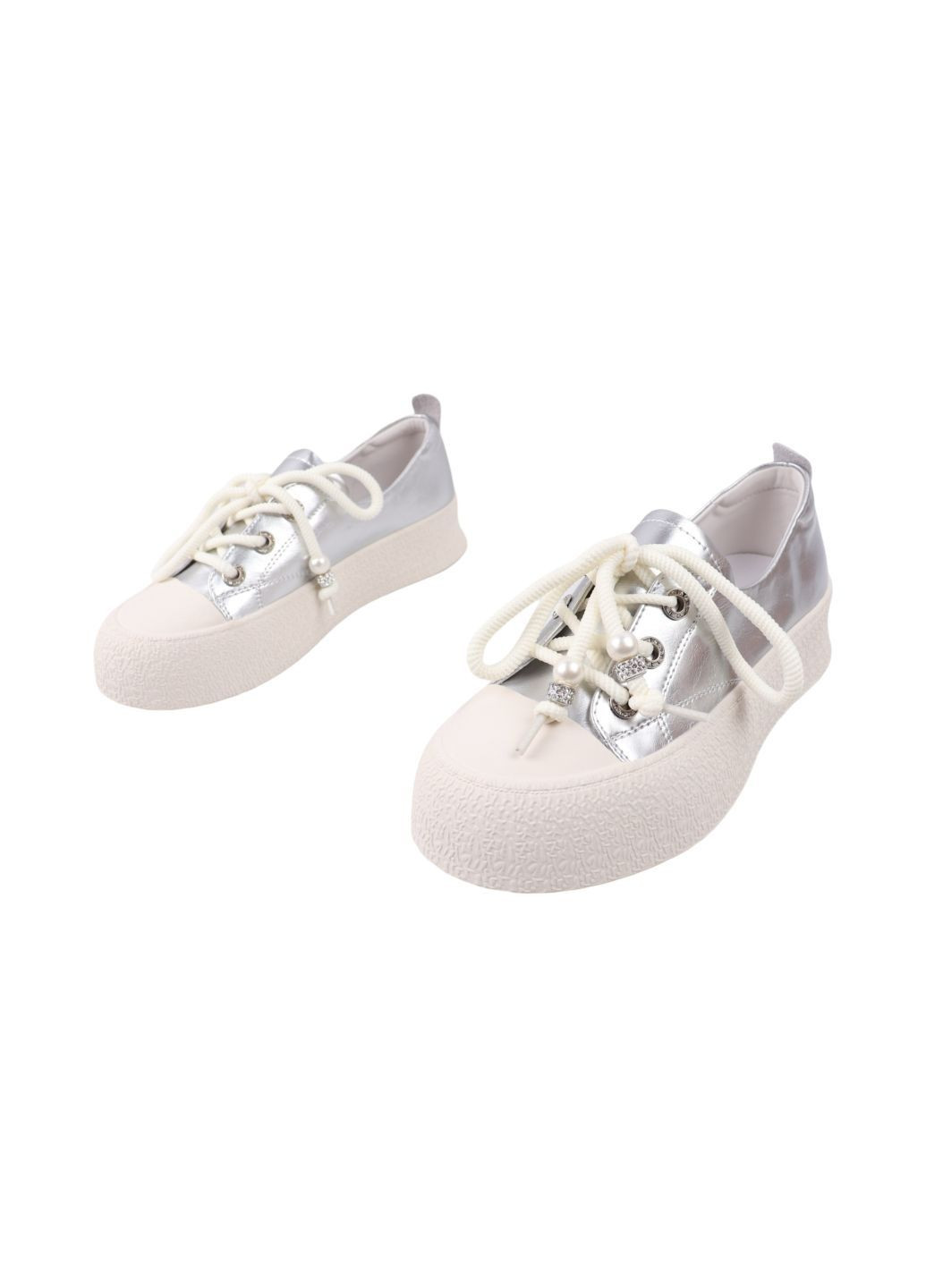 Серые кеды женские серебро натуральная кожа Renzoni 1285-25DTS