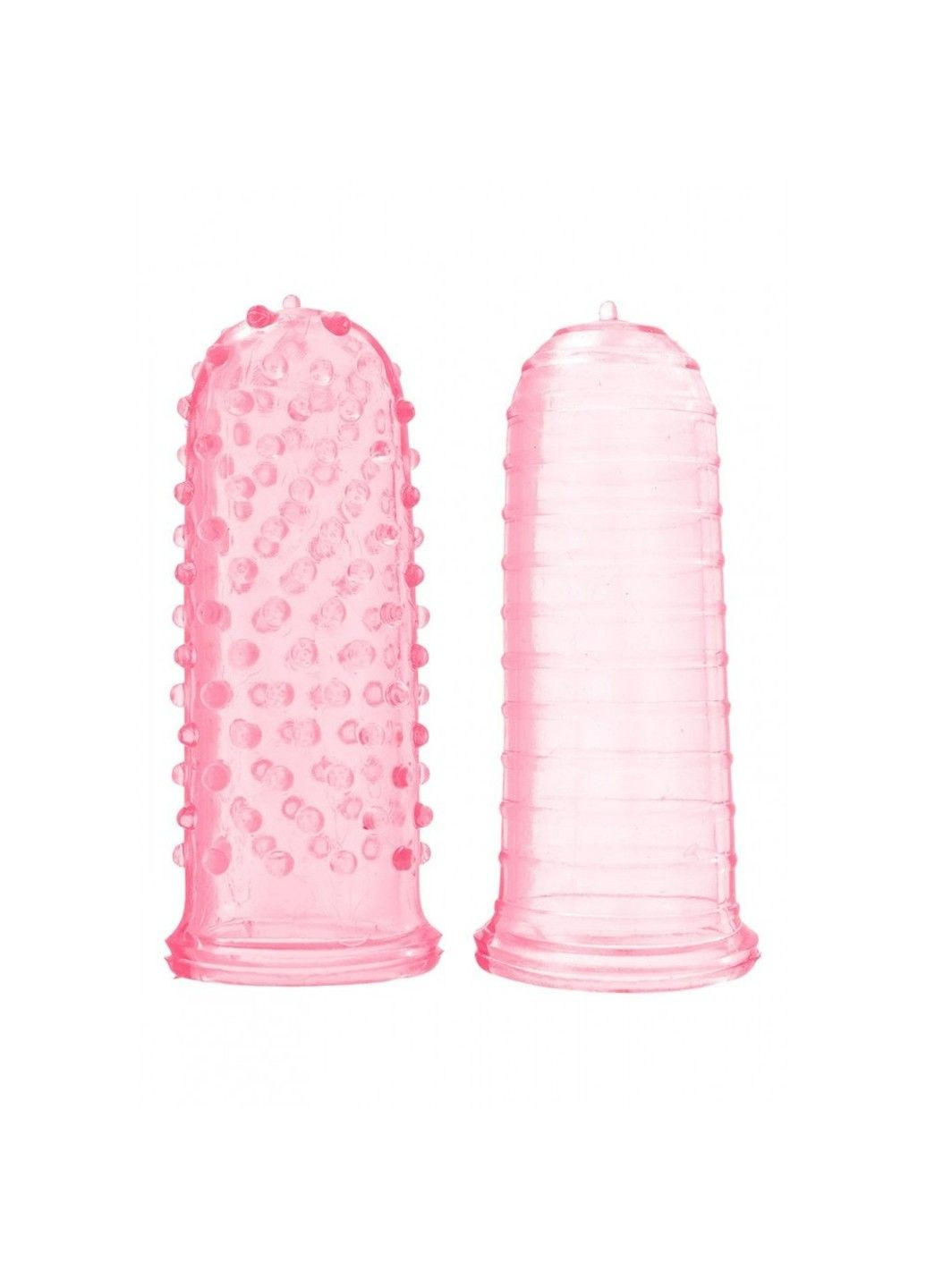 Набор рельефных насадок на палец Sexy finger розовый, 7 х 3 см Toy Joy (289782927)
