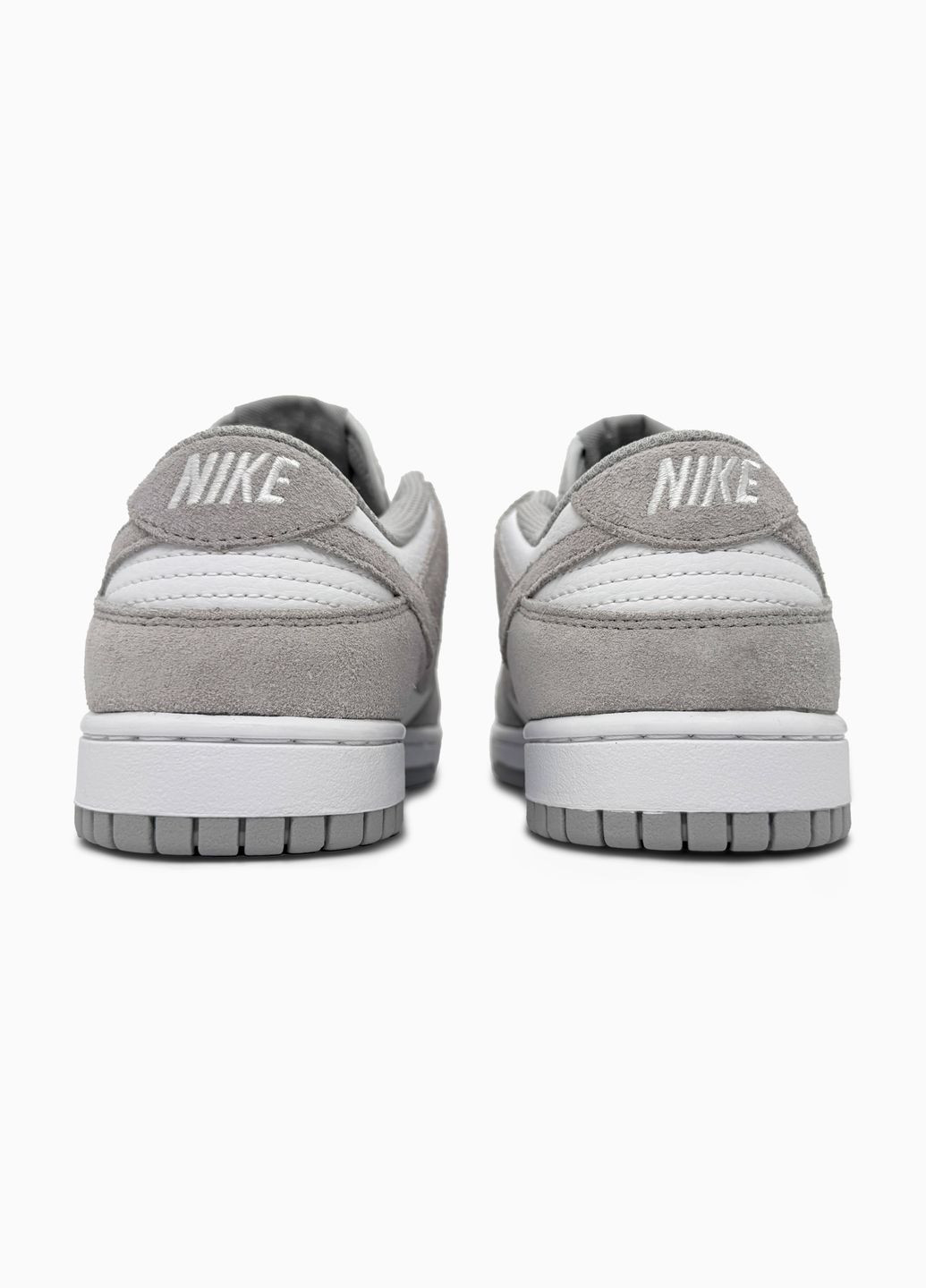 Кросівки жіночі і чоловічі Nike SB Dunk Low Grey White | Найк СБ Данк низькі сірі білі No Brand сірі демісезони (341485838)