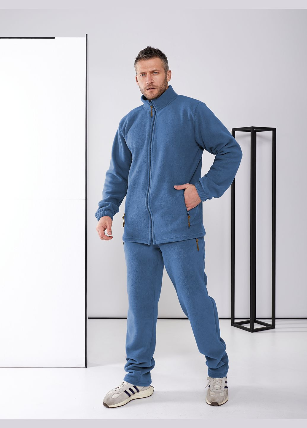 Эксклюзивный мужской флисовый костюм -Polar: стиль и тепло в одном Tailer (302653608)