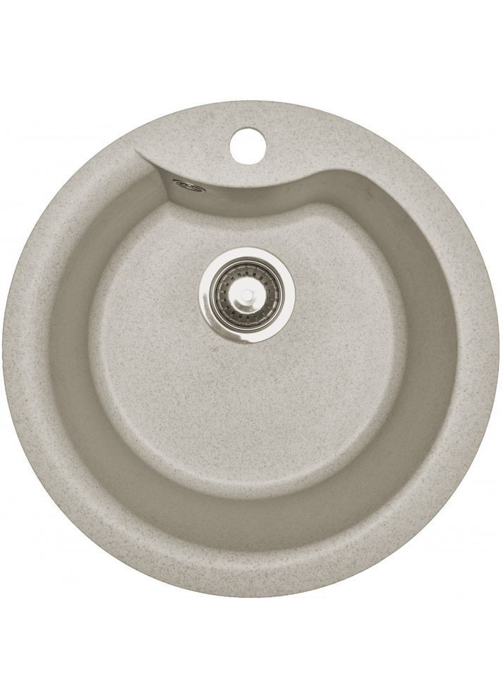 Кухонна мийка зі штучного каменю/кварцева 485х210 мм, кругла WAVE Terra Сіро-бежева (30300485210) Adamant (368157291)