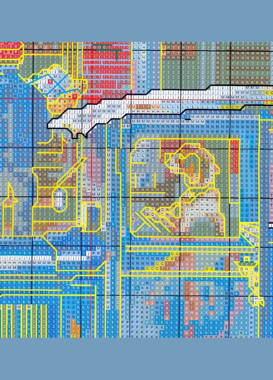 Набір для вишивання хрестиком за нанесеною на канву схемою "Christmas Post Office". AIDA 14CT printed, 49*51 см Joy Sunday (313614527)