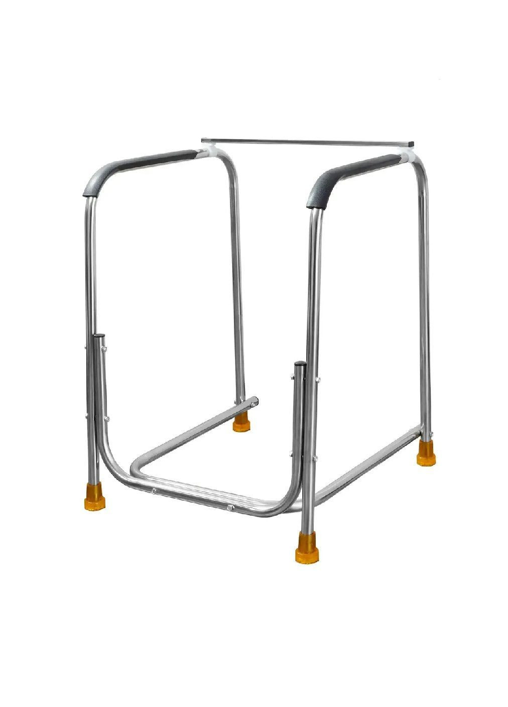 Поручні на унітаз з нержавіючої сталі з протиковзкими ніжками максимальним навантаженням до 115 кг 50х50х65 см (482202-Prob) Unbranded (371872405)