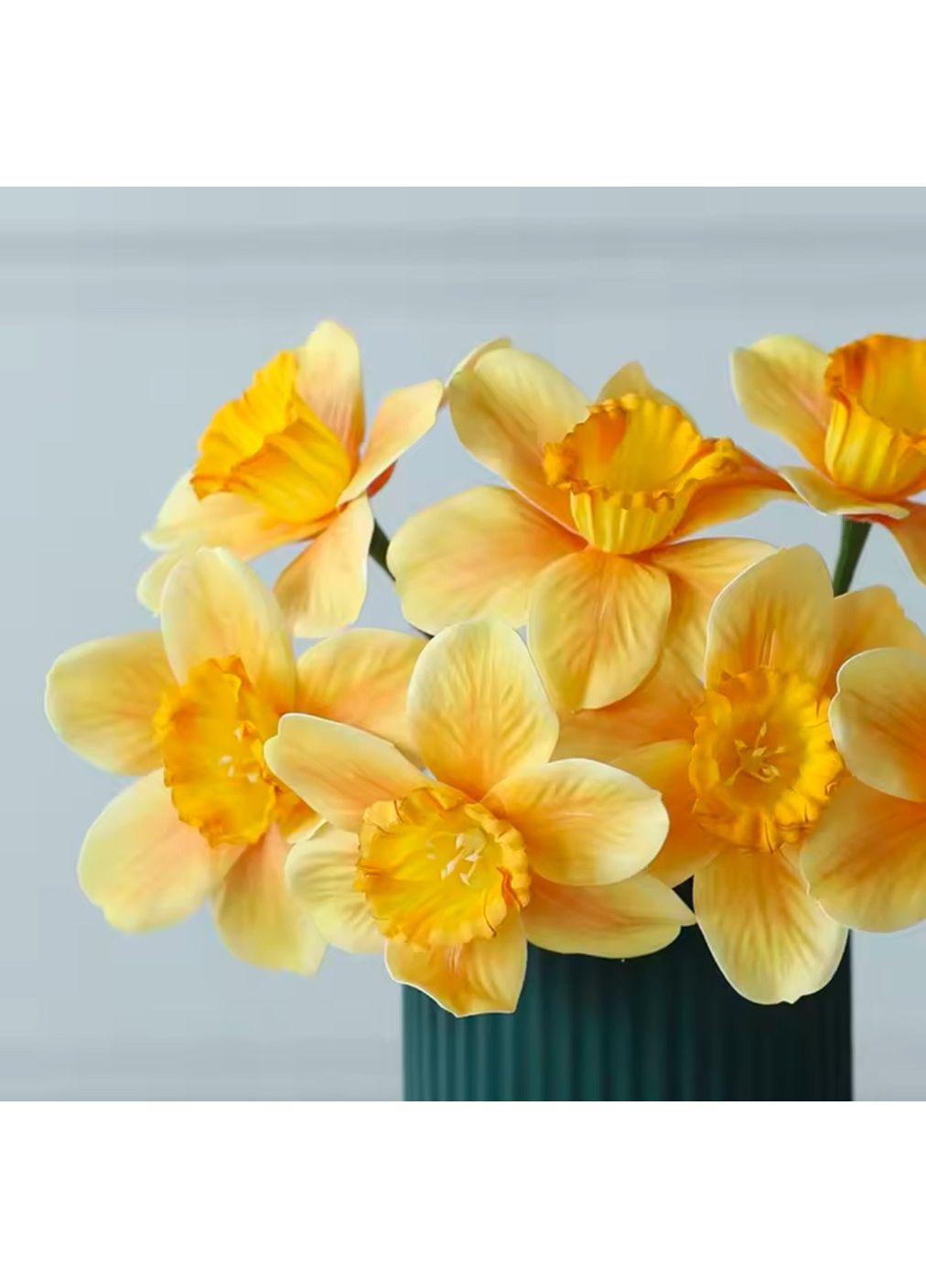 Искусственная ветка Нарцисс 40 см, декоративная премиум ветка для декора 1 шт ( ) China (366874882)