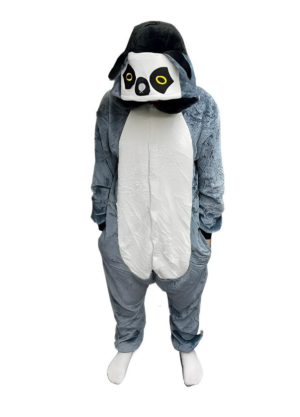 Пижама кигуруми мужская Лемур Серая Кигуруми Лемур серый (301868320)
