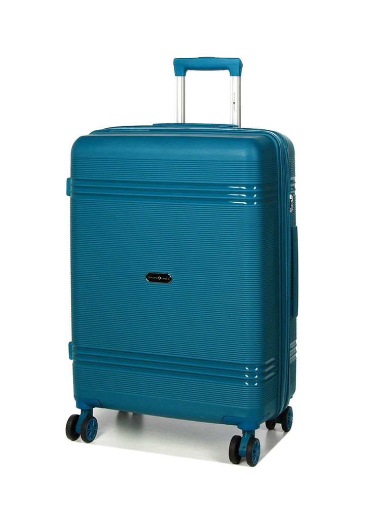 Чемодан средний M полипропилен 21204 67×47×27см 66+13л Синий Snowball (297643337)