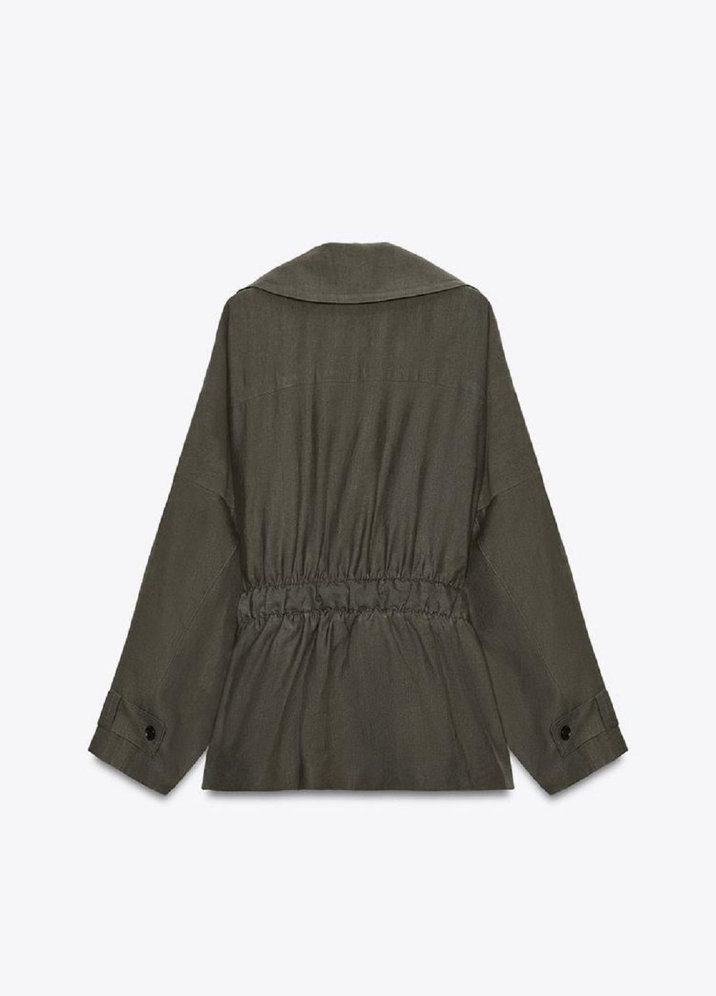 Серо-коричневая демисезонная куртка Zara