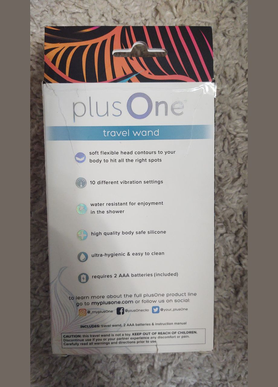 Вібратор Plus On-The-Go Travel Wand - mini vibrator One (316090410)