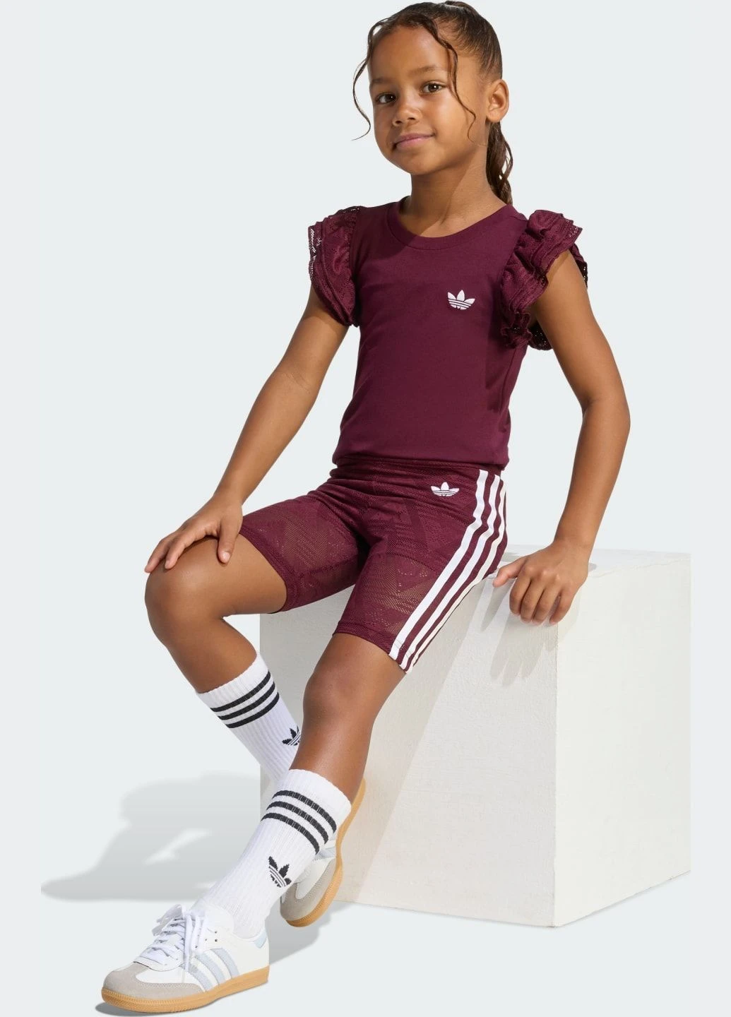Комплект: футболка и велосипедки Lace Cycling adidas (402888556)