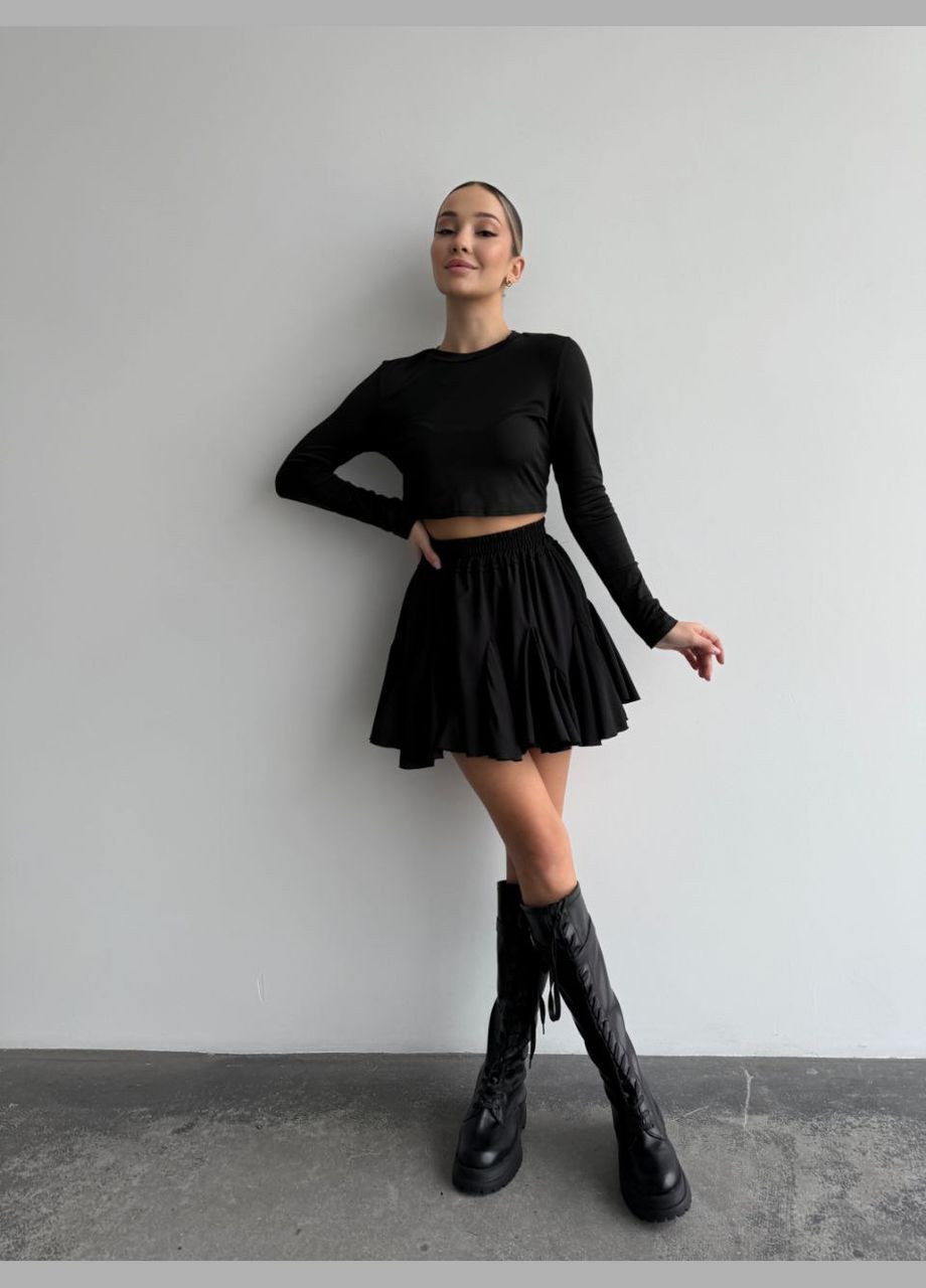 Черная пышная юбка Fashion