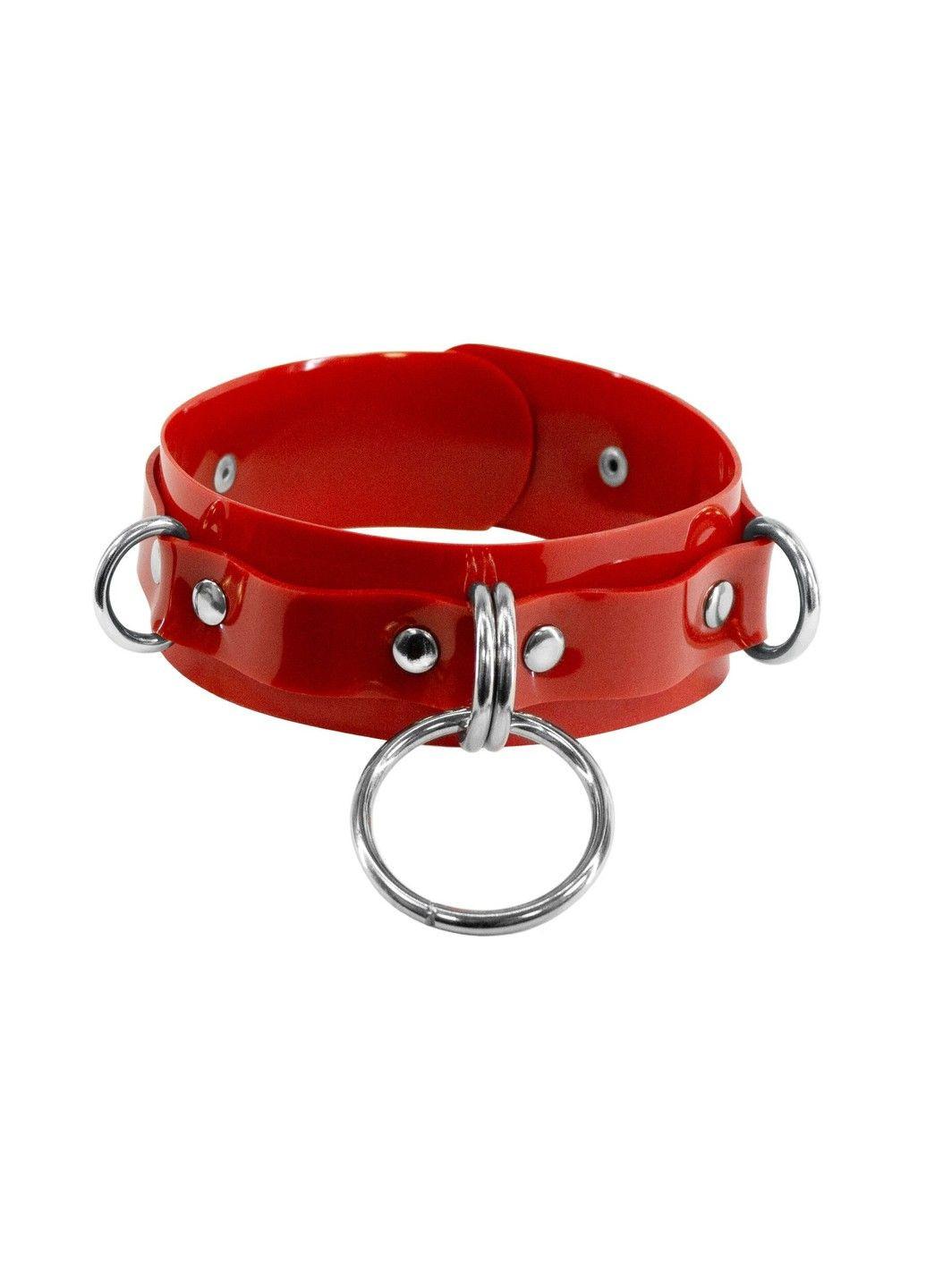 Нашийник для фіксації - D-Rings Red Feral Feelings (298572823)