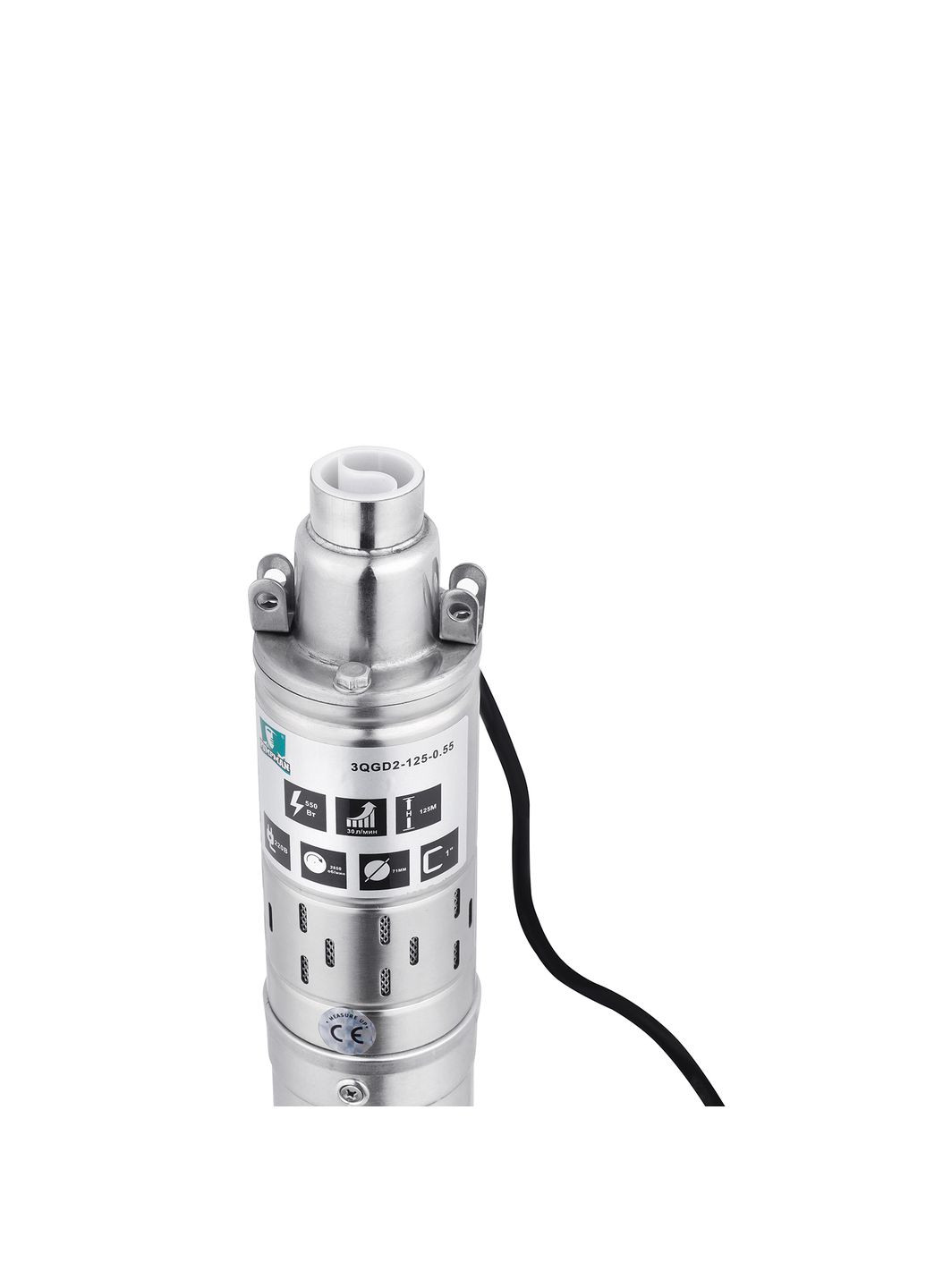 Насос глибинний шнековий 3QGD2-125-0.55 кВт Нmax 125 м Qmax 1,8 куб.м 550 Вт Pumpman (363262968)