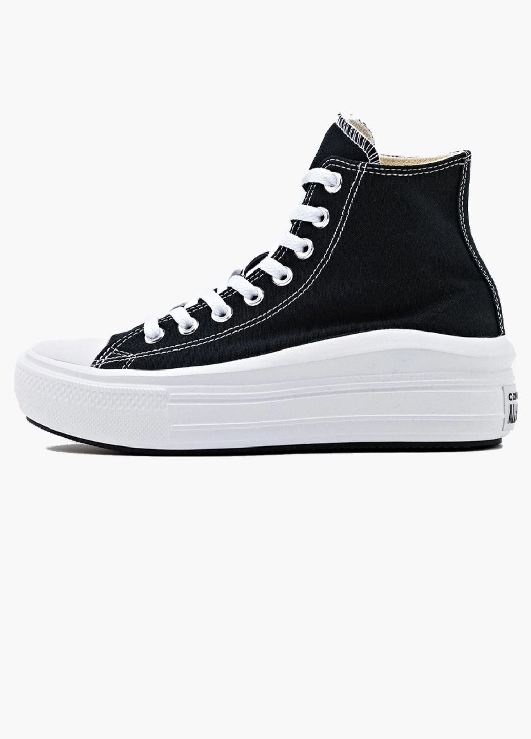 Кеды женские Chuck Taylor All Star Move Black 568497C Converse чёрные (333652249)