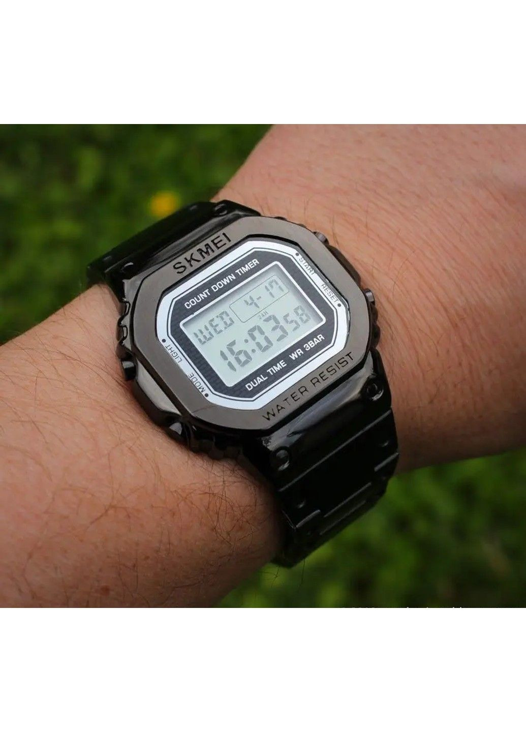 Чоловічий наручний годинник 1456 Singapore Чорний Skmei (314483301)