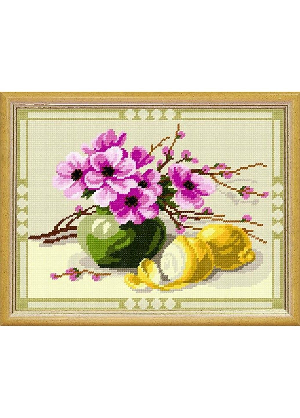 Набір для вишивання хрестиком Соковиті лимони Zweigart Madeira муліне 24х32 см No Brand (333165314)