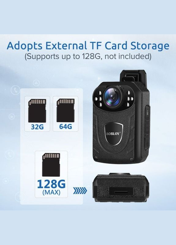 Нагрудный видеорегистратор для полиции - боди камера полицейского KJ21, 2 Мп, до 11 часов работы (100670) Boblov (321960395)